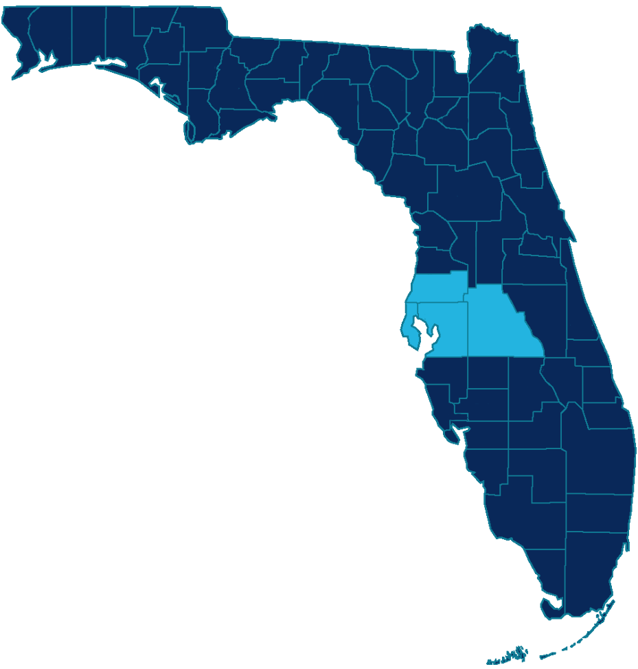 Where we serve Florida graphic