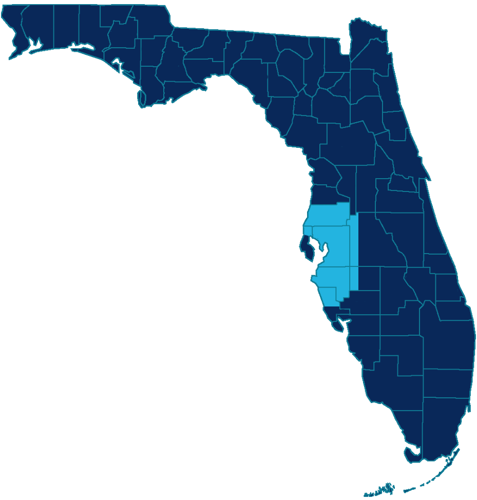Where we serve Florida graphic